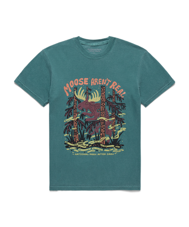 Moose Aren't Real T-Shirt Emerald