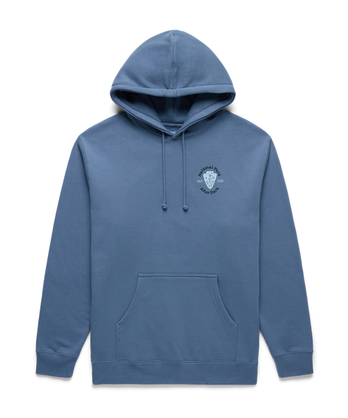 Moose Aren't Real Hoodie Storm Blue – National Park After Dark